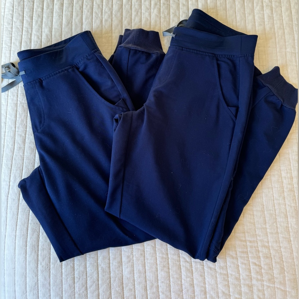 FIGS navy zamora joggers